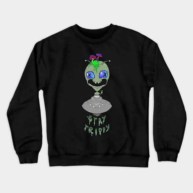 Stay Trippy Crewneck Sweatshirt by XephKid